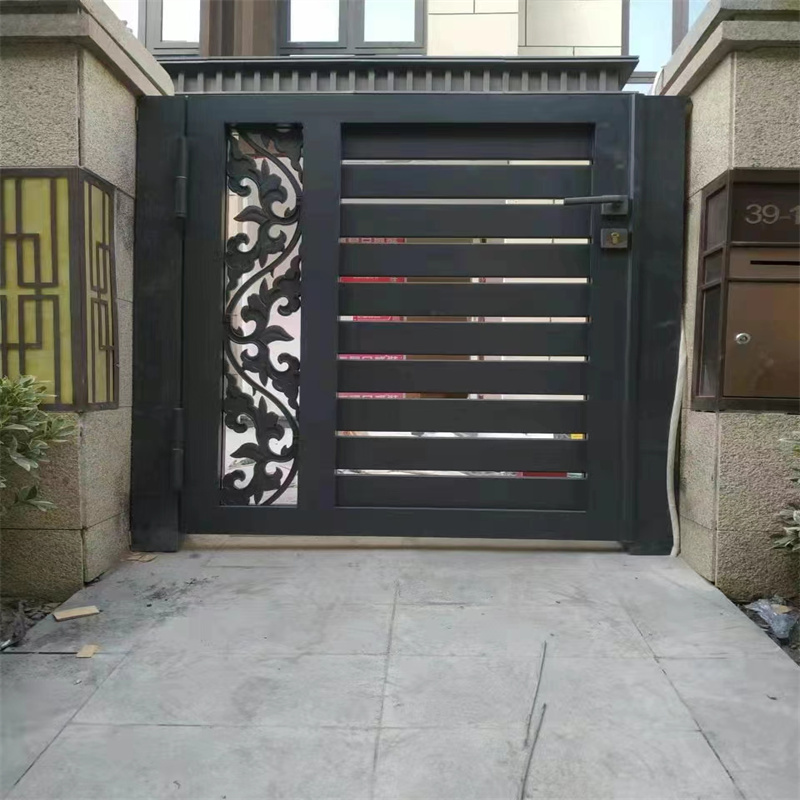 2022 Different steel gate designs irongate modern gate retractable driveway sliding gates