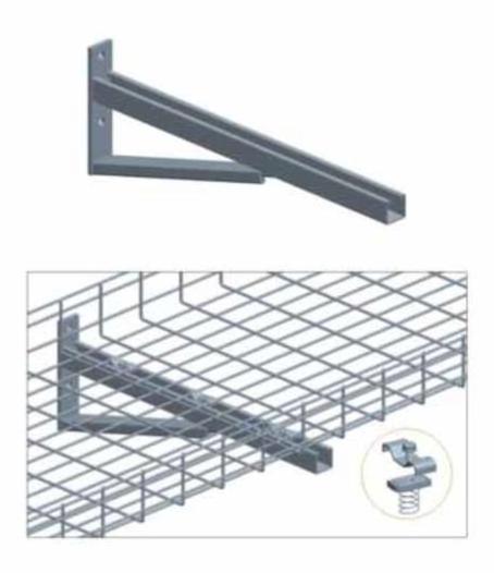 Real life in data center wire mesh cable tray