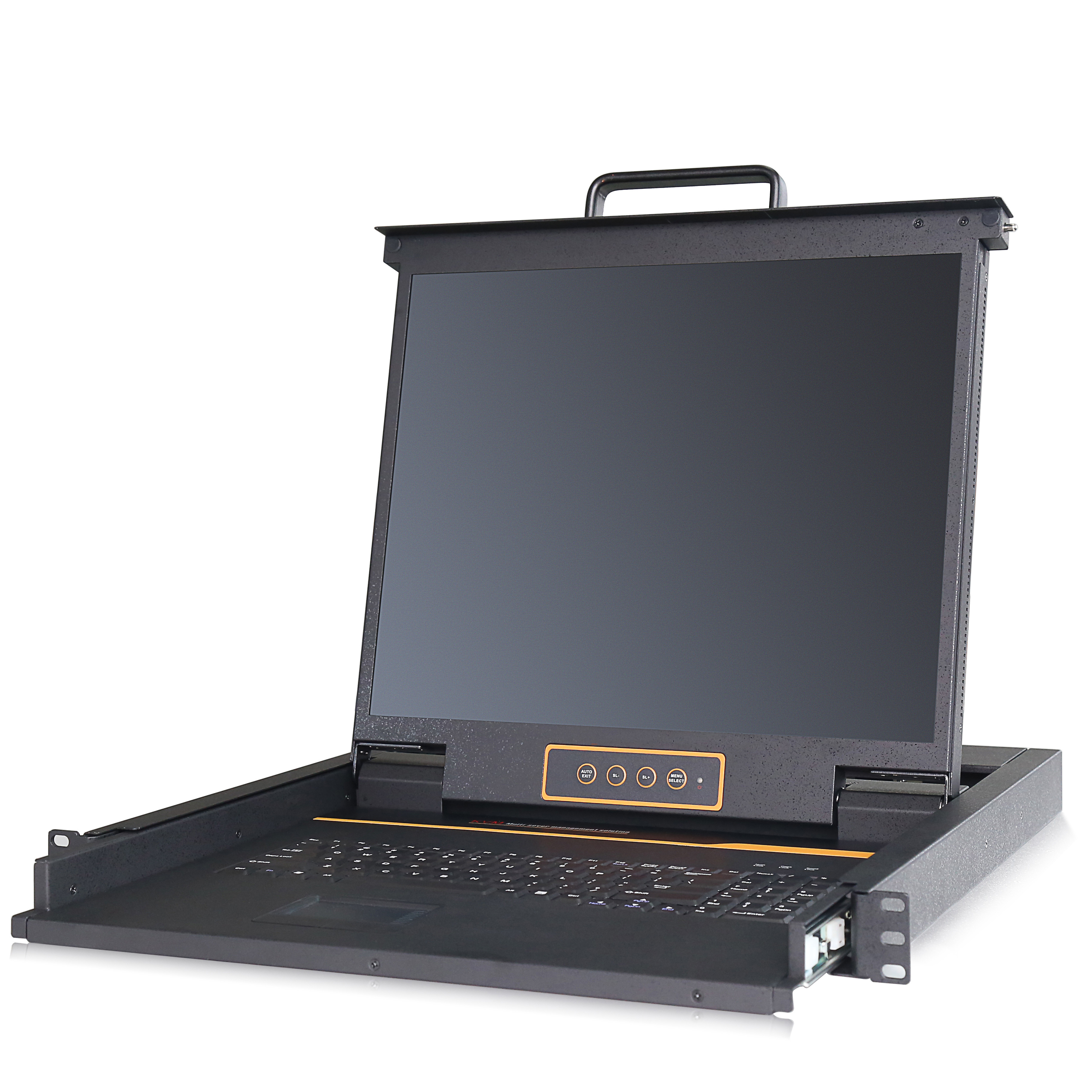 JD1901 1U Rack-Mount Single Port LCD KVM Console - 19 inch - USB + DVI Support