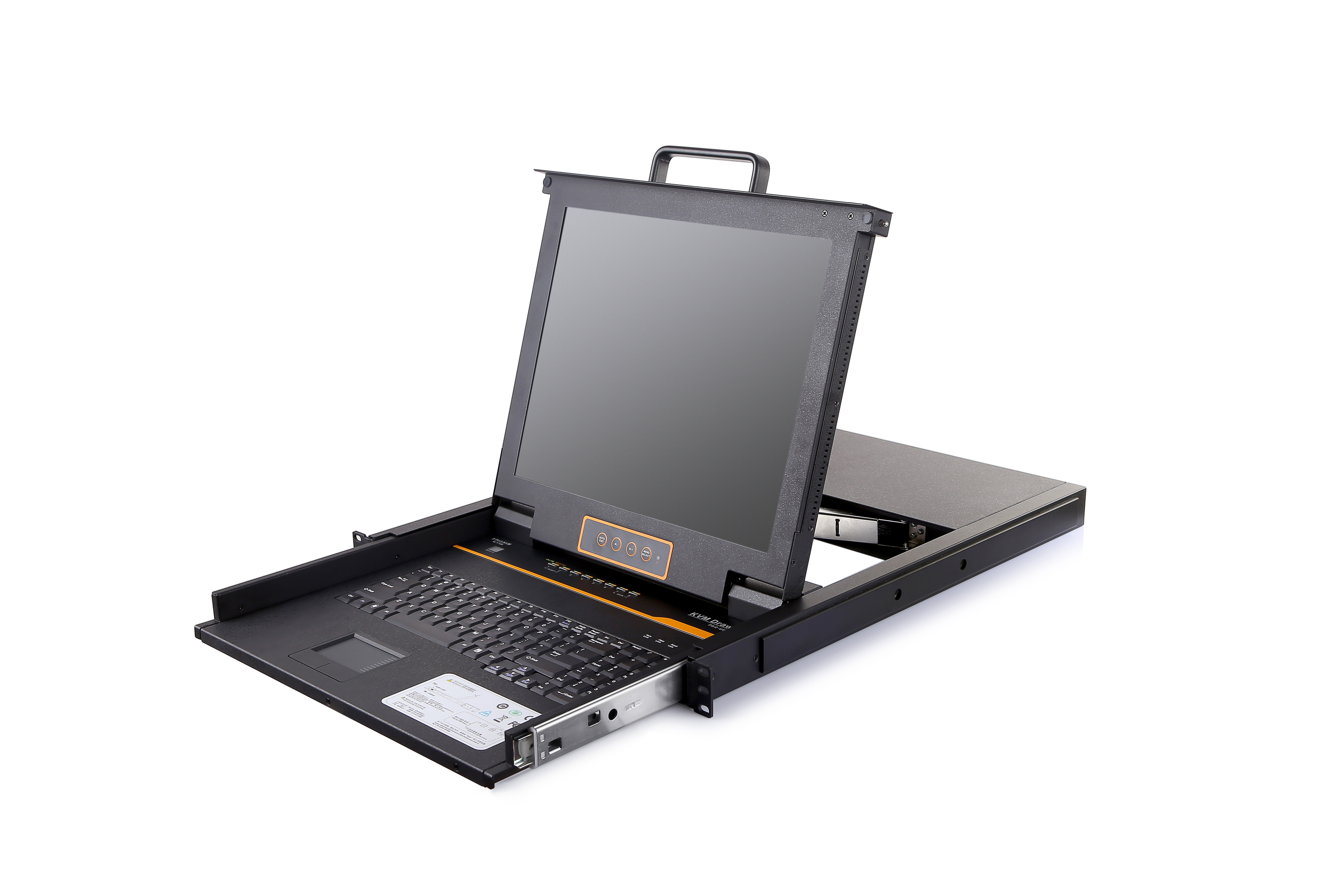 765 * 615 * 185mm 1U Rack-Mount Single Port LCD KVM Console - 17 inch lcd screen - USB + VGA Support with keyboard safety device