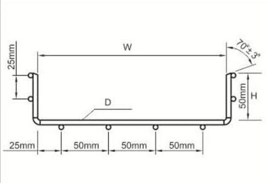 Real life in data center wire mesh cable tray