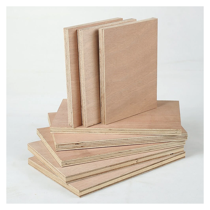 18mm E1 Furniture Panel Customized Poplar Birch Pine Dark Oak Plywood Melamine Laminated Plywood