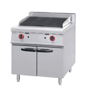 Professional Heavy Duty Electric Lava Rock Grill With Cabinet