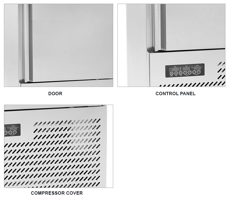 Commercial Kitchen Equipment 5-Pan Blast Chillers Shock Freezers for Food 220V Single Door Refrigerator with Fan Cooling System