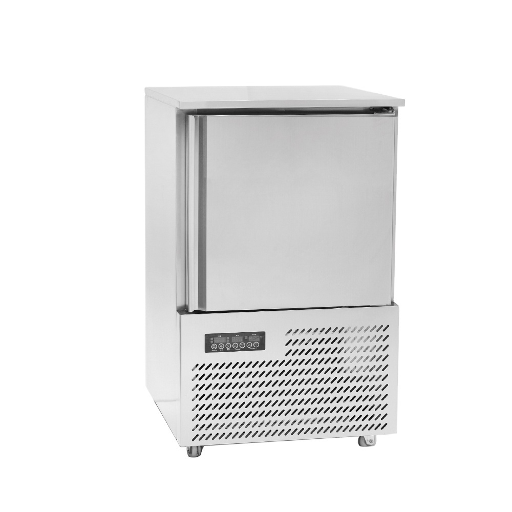 Commercial Kitchen Equipment 5-Pan Blast Chillers Shock Freezers for Food 220V Single Door Refrigerator with Fan Cooling System