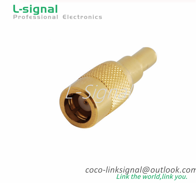 RF Coaxial Connector SMB Male Plug Straight for Cable RG316 RG174 75 Ohm