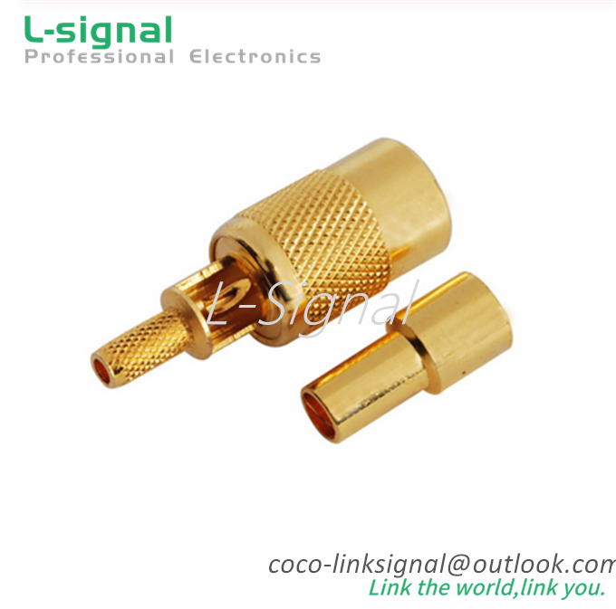 RF Coaxial Connector SMB Male Plug Straight for Cable RG316 RG174 75 Ohm