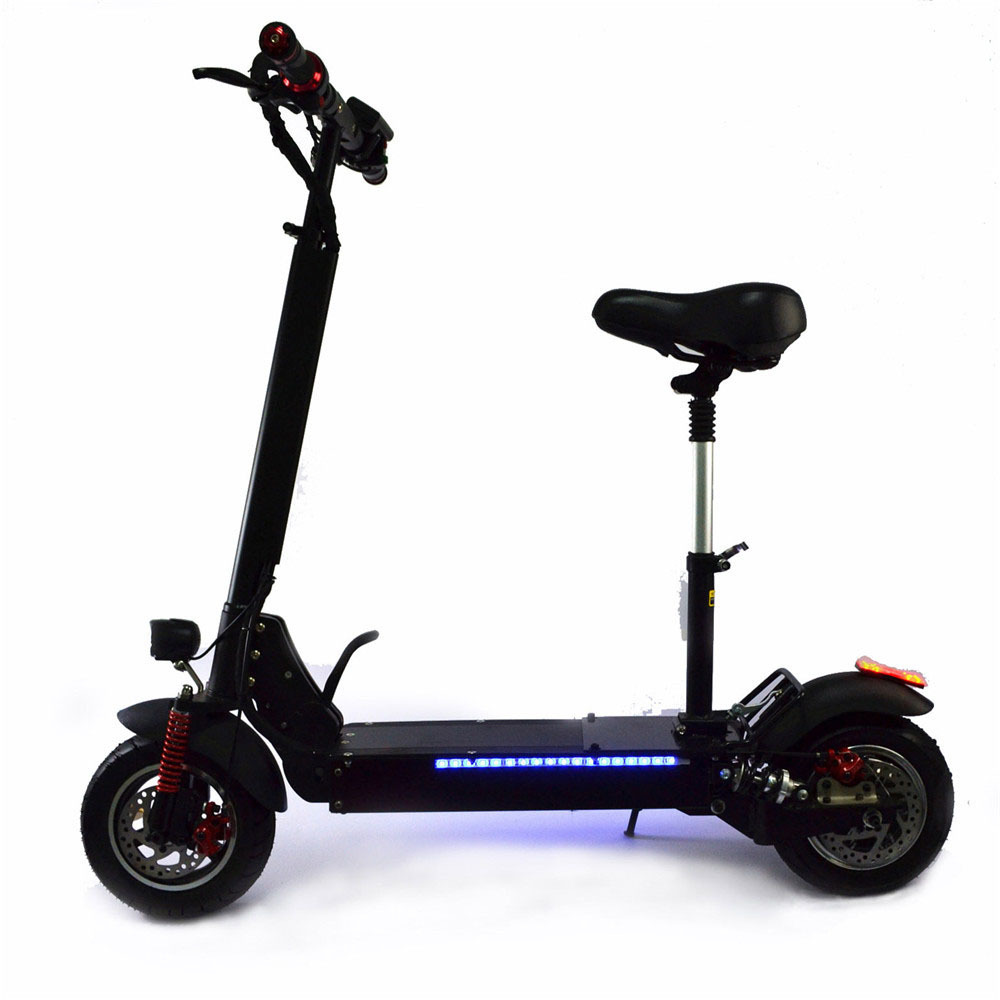 800w 48v 10 Inch Vacuum Tyre Electric Scooter Motor Off road  LED Display 40km 50km/h Big Electric Scooter with Seat