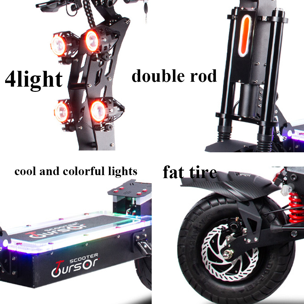 Factory Wholesale 72v 8000w 100km 120kmh Fast Speed Electr Scooter 13 inch Electric Scooter Adults