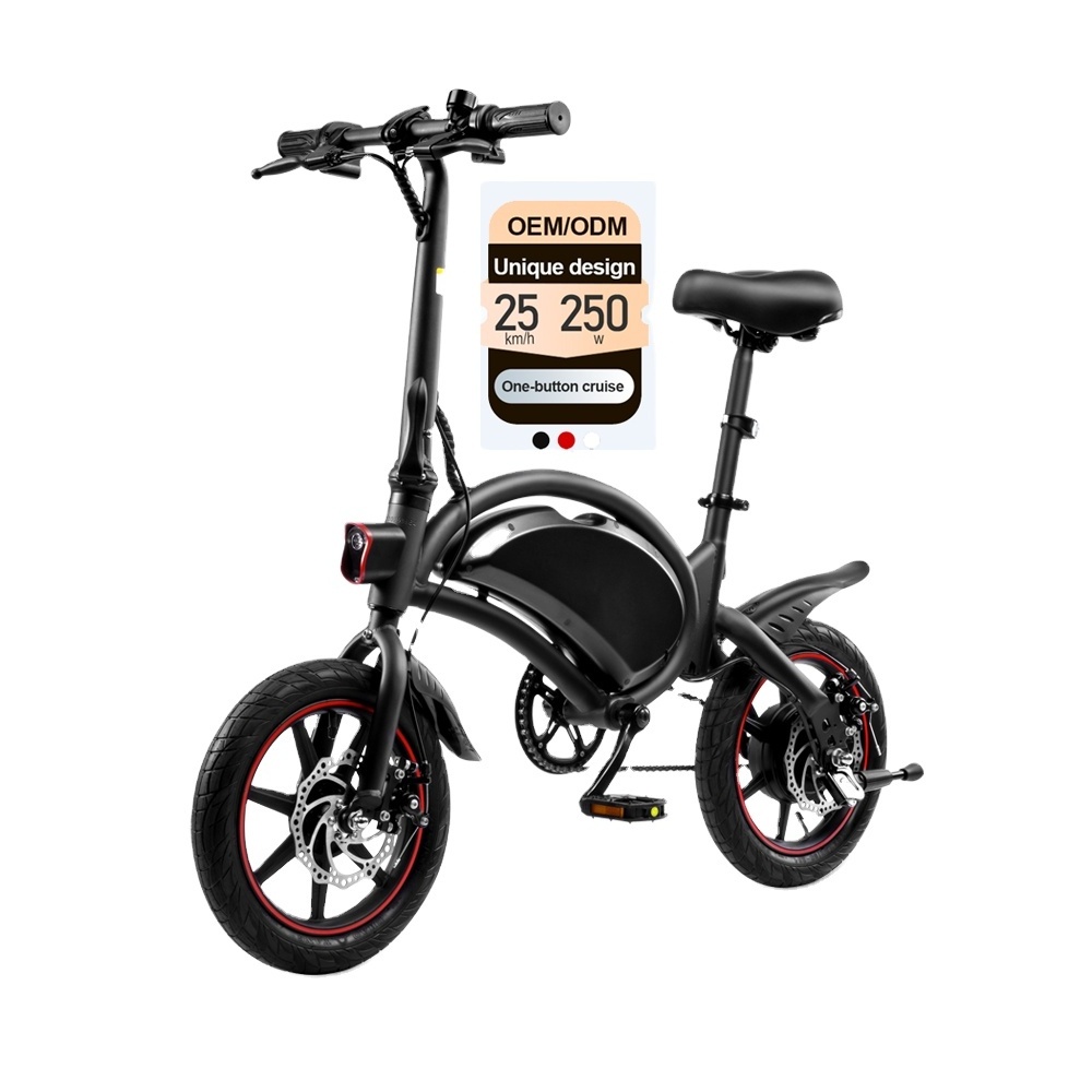 DYU D3F New 2 Wheel Electrical Bikes 250w Adult Electric Folding E-bike 14 Inch Electric Bicycle