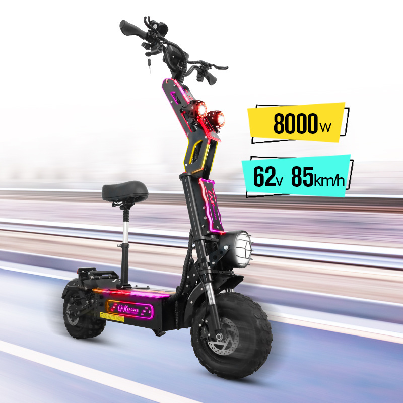 Free Shipping 8000w Dual Motor 60V 50ah Battery Off road Foldable Mobility Adults Powerful E-scooter Electric Scooters