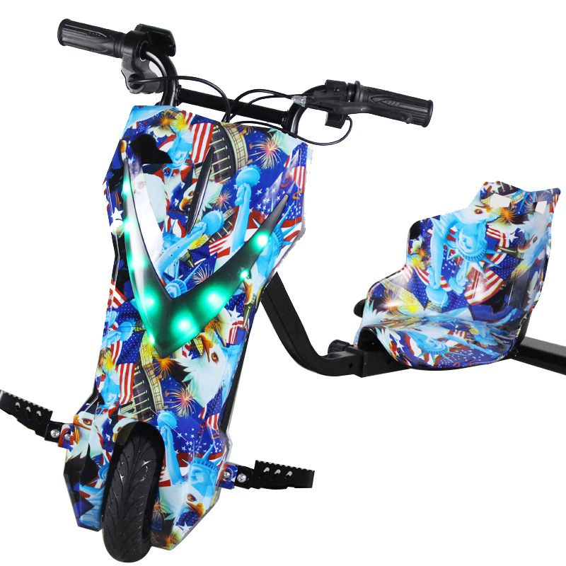 Linksports Hot Selling New Painting Children 3 Wheel Led Electric Drift Scooter