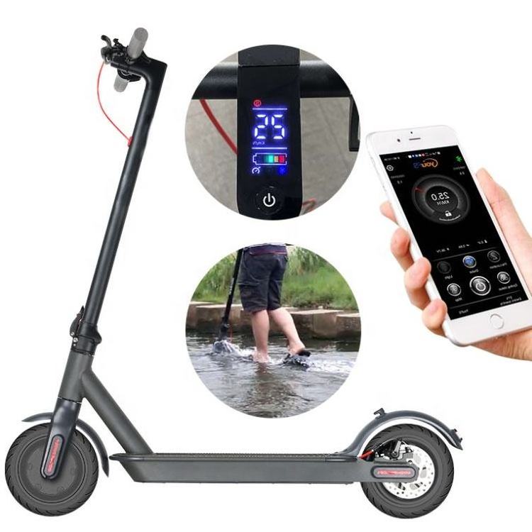 Manufacturer Cheap Price 36V 7.8ah 350W 500W Foldable 2 Two Wheel APP Tracking 8.5inch Tire Adult Kick Electric Scooter