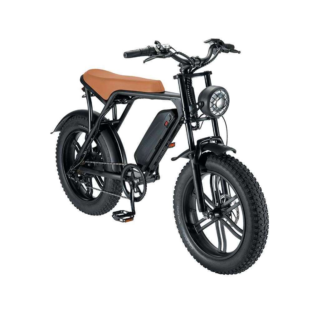 EU Warehouse OUXI V8 Alloy 20 Inch Air Tires Electric Bike 1000W 48v 750w Vintage Electric Fat Tire Bike With Rear Sea