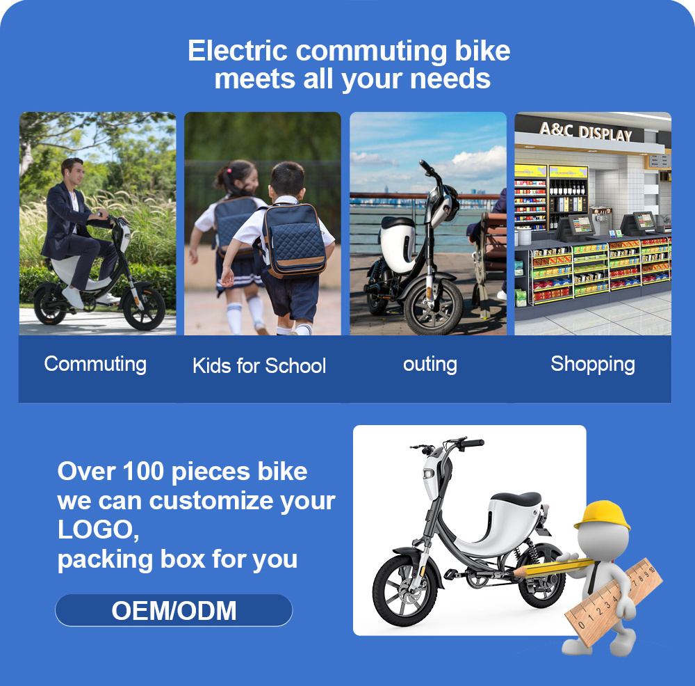 Original  Foldable Mini Smart E bike 14Inch 400W 48V 12.5AH Cheap Fashion E Bike Electric Bicycle Ebike