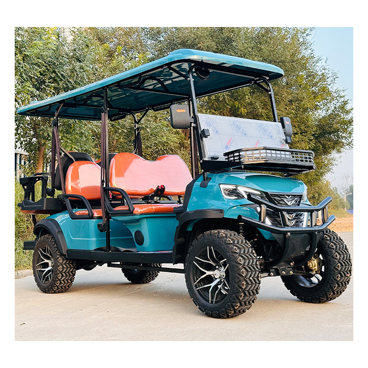 Chinese producer electric golf buggy cart 4+2 seater amphibious golf cart with golf cart canopy