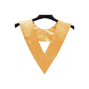 Satin OEM Print Or Embroidery Graduation Stole Or Honor Sash Printed Graduation V Stoles Gold