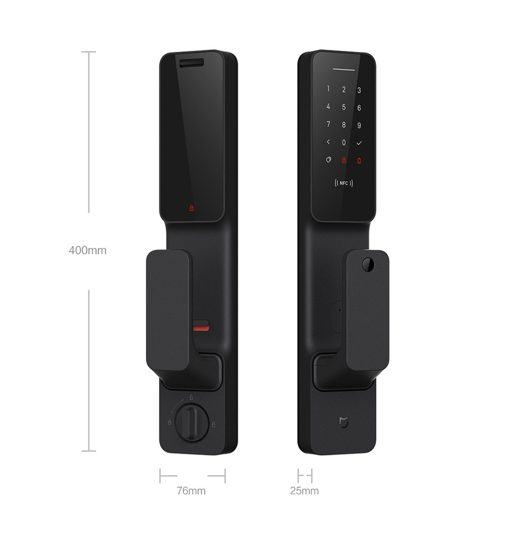 Xiaomi Smart  Door Lock Fingerprint/ Temporary Password Lock Mijia Mobile NFC Key Unlock Push-Pull  Mi Home Locks