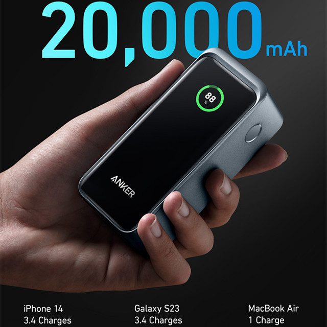 Anker Prime 20,000mAh Power Bank (200W) fast charging large capacity power bank outdoor portability  Anker A1336