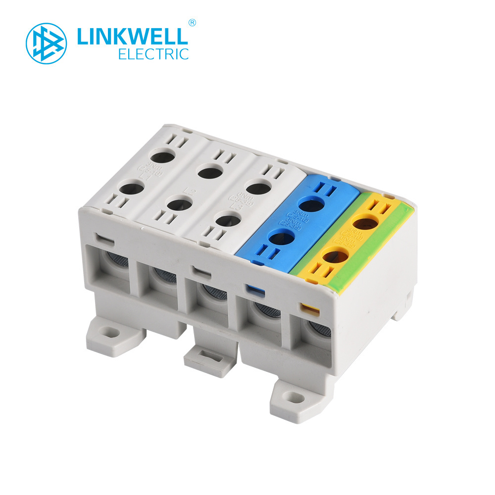 CE and ROHS Approved 5 Poles 2.5-35mm2 Aluminum Terminal Block 1000V 135A KE series for Al/Cu connector