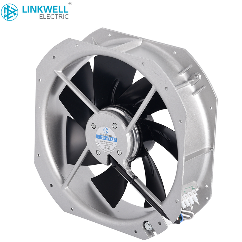 CE and UL Approved 280x280x80mm Cooling fan Ball Bearing Ventilation Cooling Fan Seven Metal Blade AC  Industrial Cooling Fan