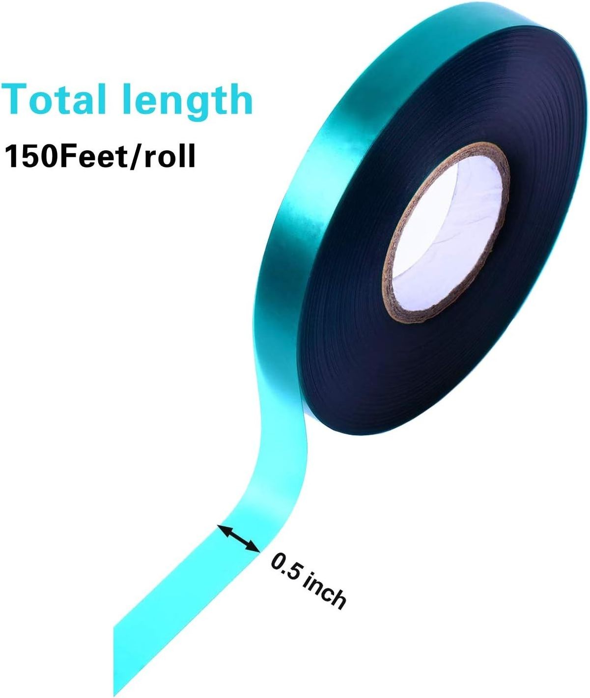 12 Rolls 150 Feet Stretch Tie Tape 0.5 Inch Garden Tie Tape Thick Plant Ribbon Garden Green Vinyl Stake for Indoor Outdoor