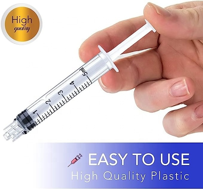 Dental Irrigation  Measurement Syringe Disposable Water Oral Mouth Liquid Tonsil Stone Squirt Mouthwash Cleaner 5ml Syringes