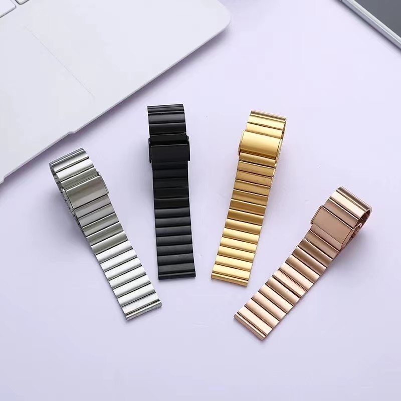 Stainless Steel Solid Butterfly Buckle Strap fit for Apple watch  41mm 49mm Series 8  metal band for Huawei GT23 20MM 22  20MM