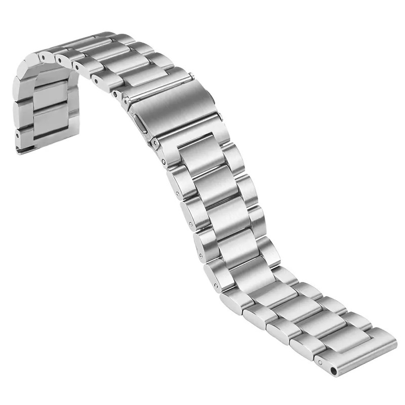 for Samsung watch band Galaxy Watch4/5/6 three-bead stainless steel smart Bluetooth swimming waterproof watch band