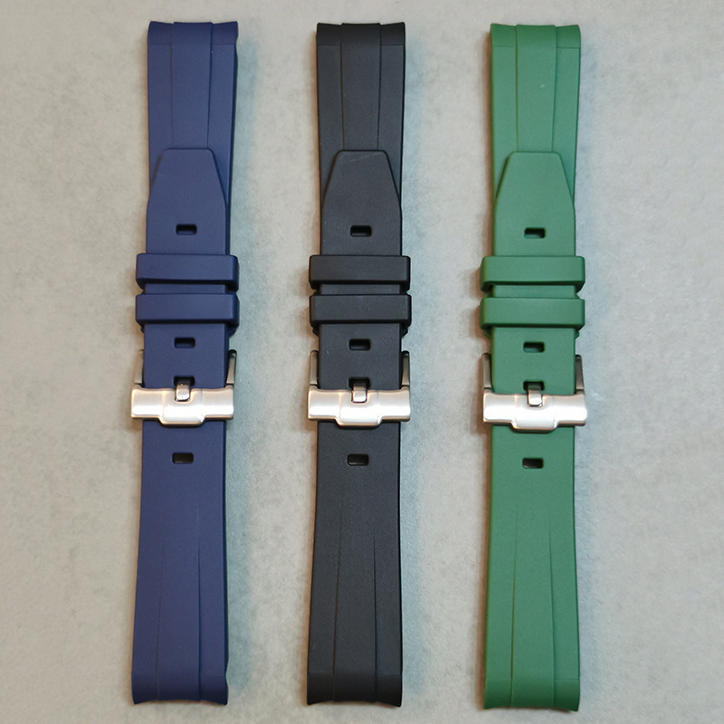 High quality  for Rolex Ditona watch strap 20MM arc mouth silicone strap