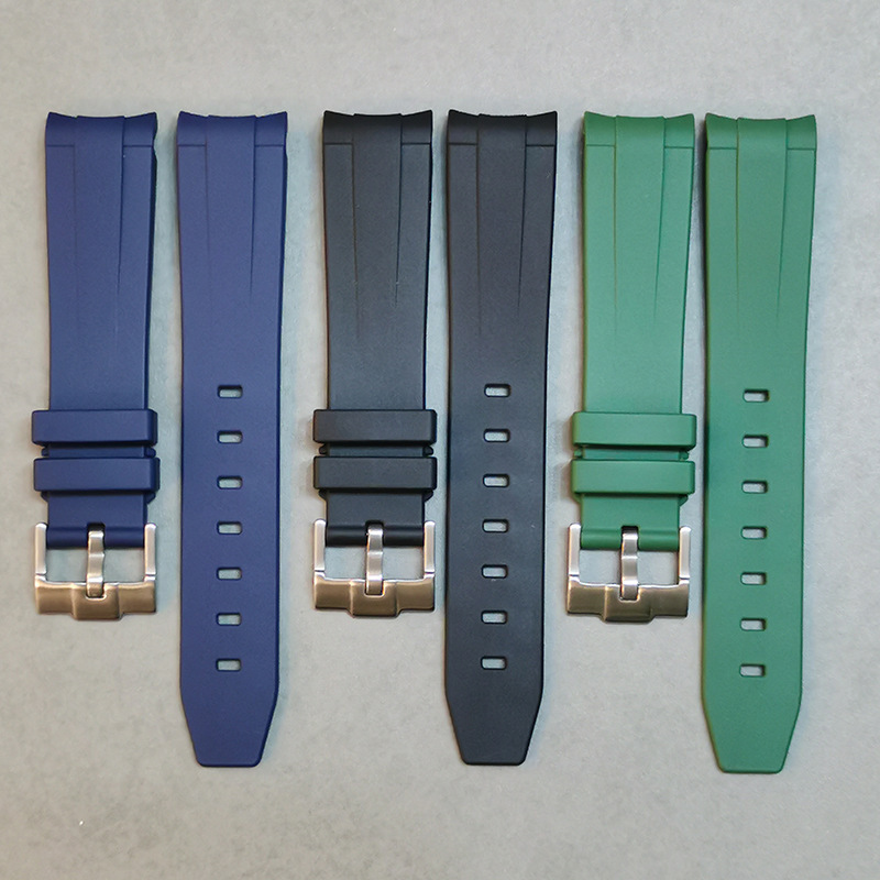 High quality  for Rolex Ditona watch strap 20MM arc mouth silicone strap