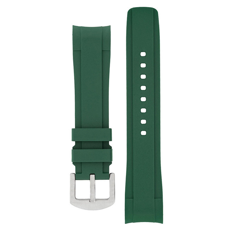 High quality  for Rolex Ditona watch strap 20MM arc mouth silicone strap