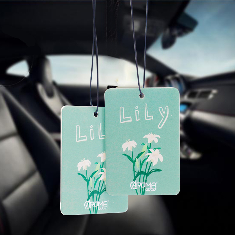 OEM high quality customized logos colorful scents initial bulk car air fresheners