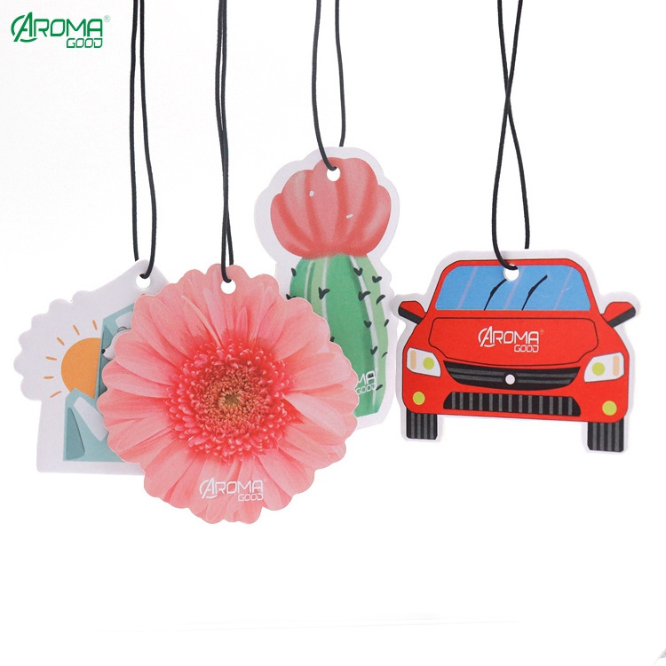 Car Air Freshener Hanging Paper with Logo Item Long Lasting Fragrance in Stock customised car air freshener