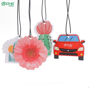 Car Air Freshener Hanging Paper with Logo Item Long Lasting Fragrance in Stock customised car air freshener