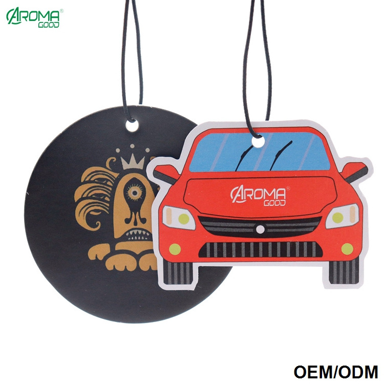 Car Air Freshener Hanging Paper with Logo Item Long Lasting Fragrance in Stock customised car air freshener