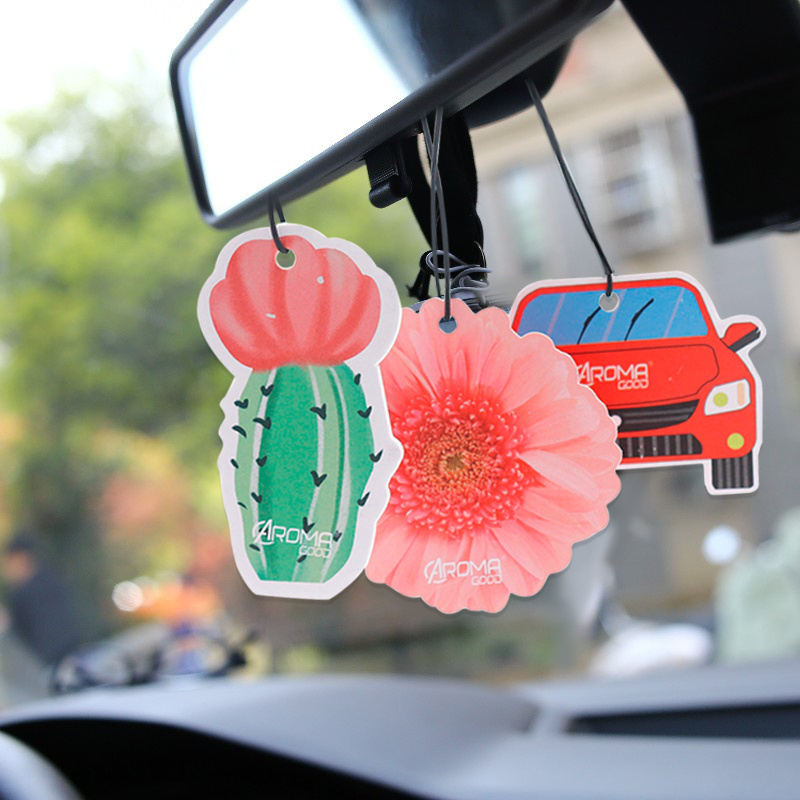 OEM high quality customized logos colorful scents initial bulk car air fresheners