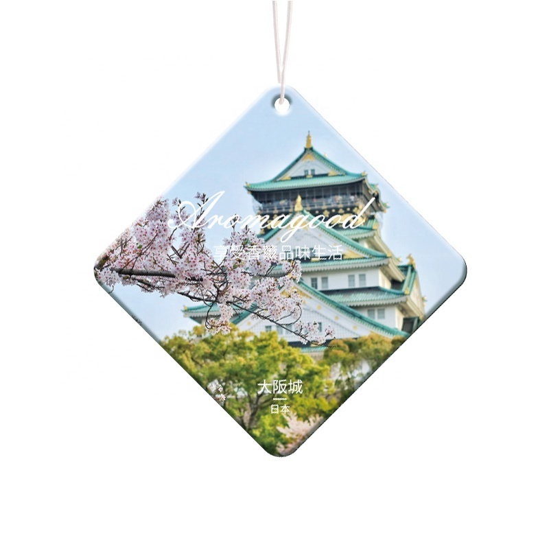 Super Strong Long Lasting Scent Custom Design Freshener Custom Paper Hanging Car Air Freshener