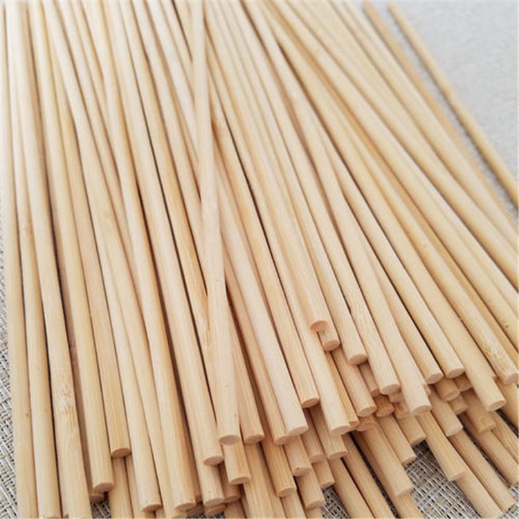 Custom 36Inch *6Mm High Quality Bamboo Round Stick Long Thin Mashmallow Kite Floss Bamboo Sticks With Two End Flat