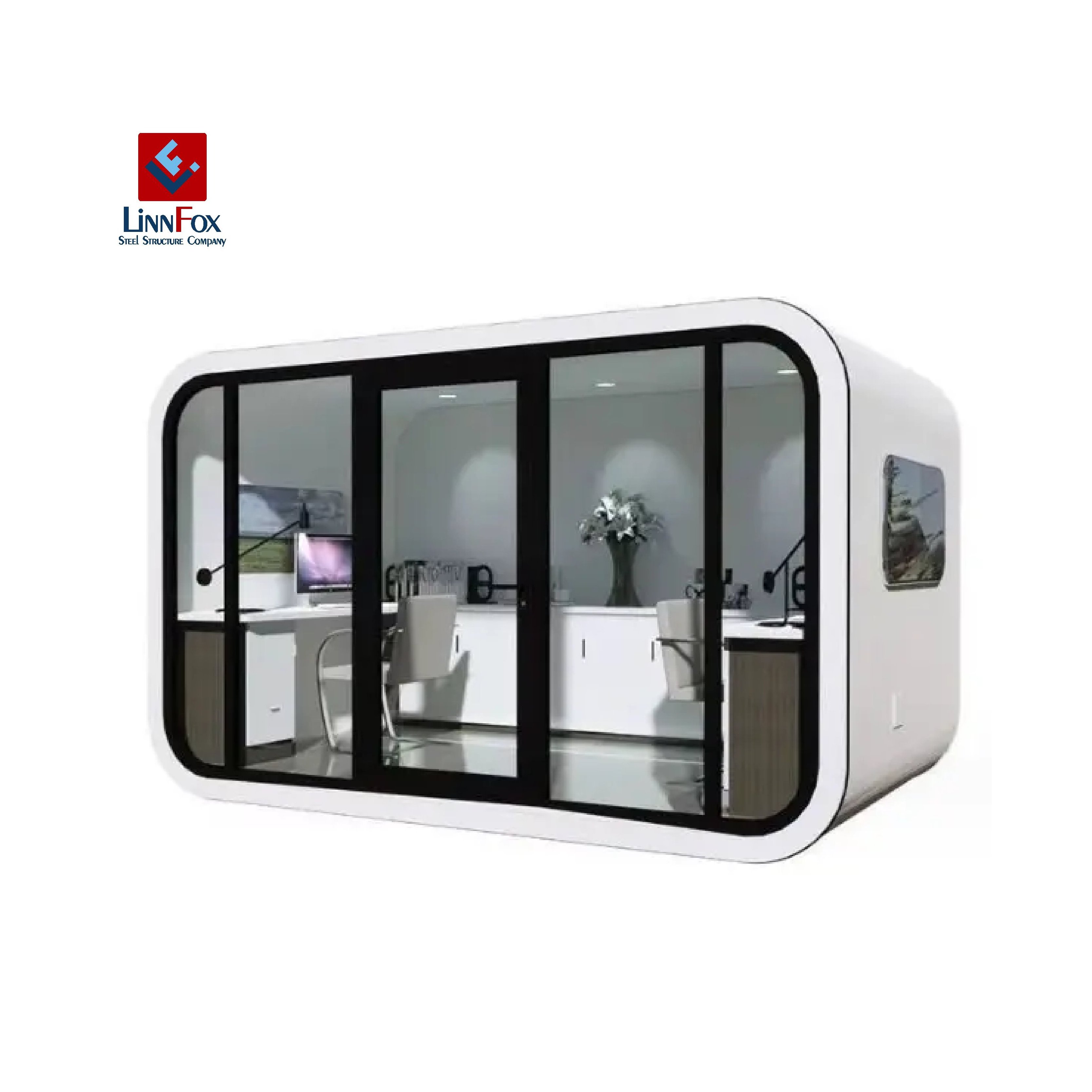 Fast install Prefab house camping capsule modular container house modular luxury prefabricated home glass house