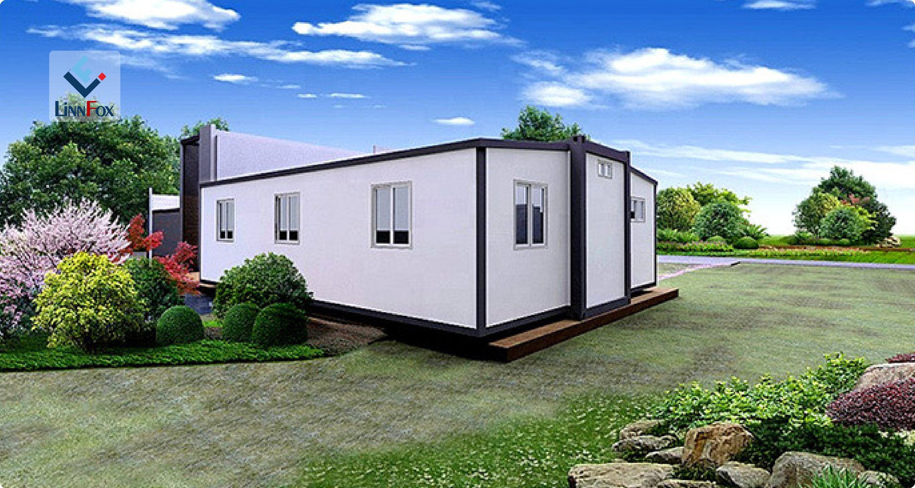 Luxury Prefab Extendable container house Modular Container Houses 2 Bedroom Movable Homes