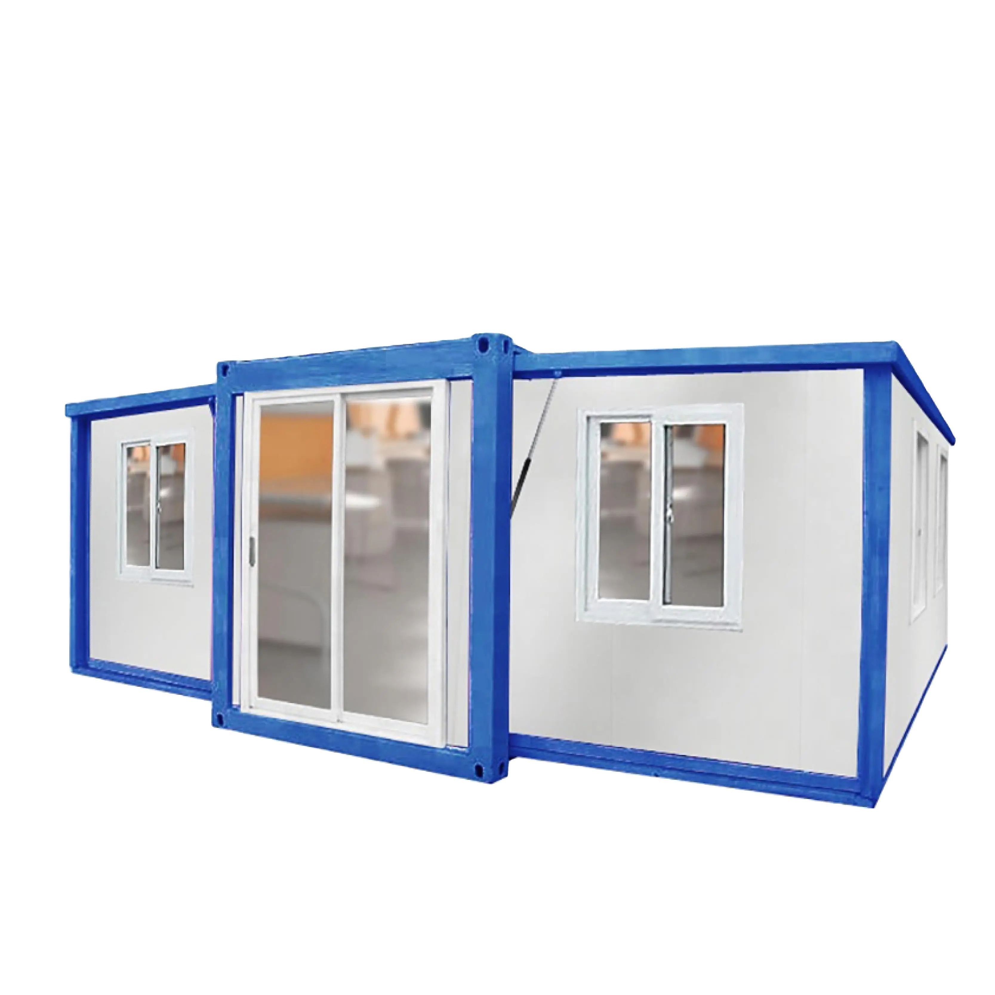 Prefab Sandwich Panel 20ft/40ft Steel Structure Extendable Container House 2 Bedroom Movable Homes For Sale