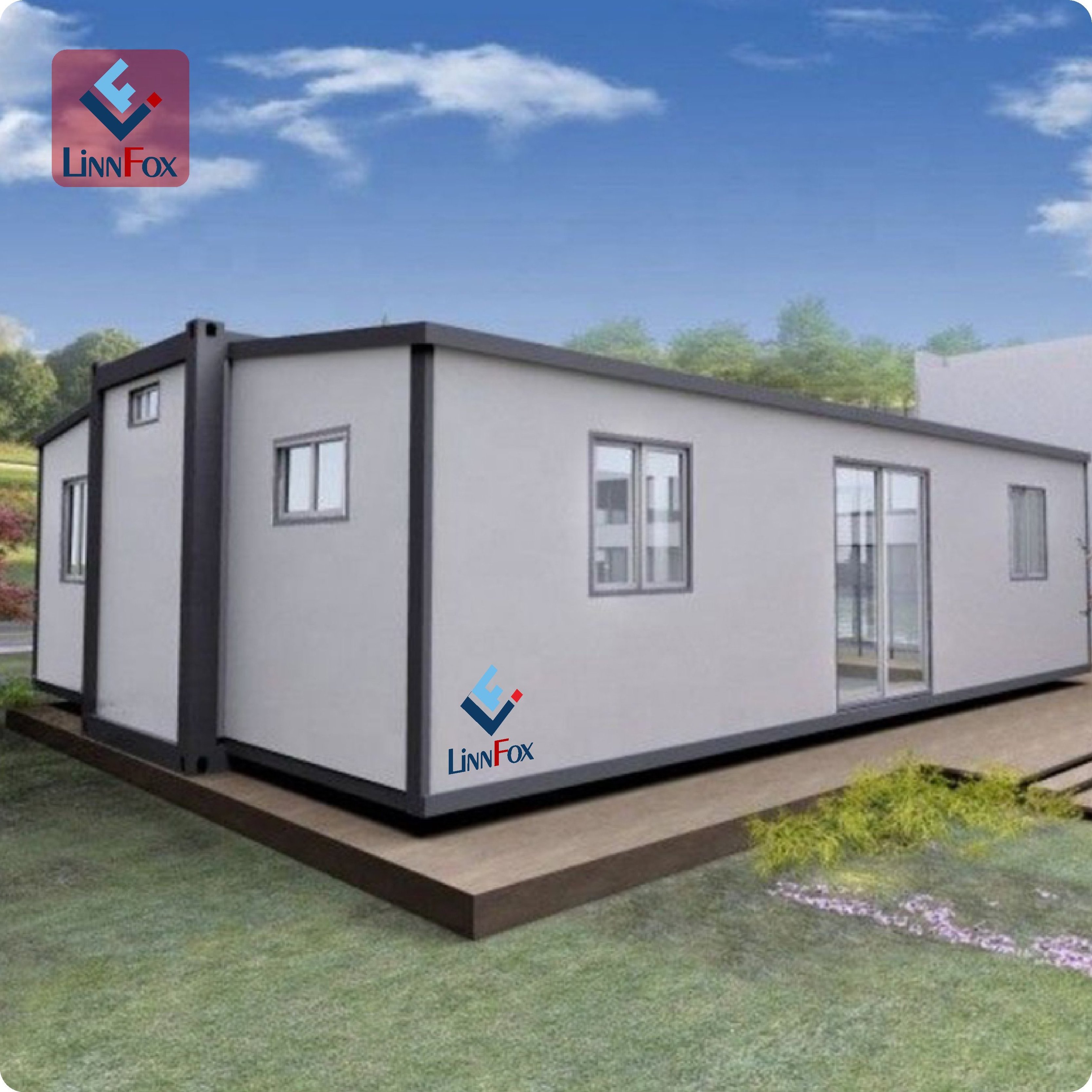 Luxury Prefab Extendable container house Modular Container Houses 2 Bedroom Movable Homes