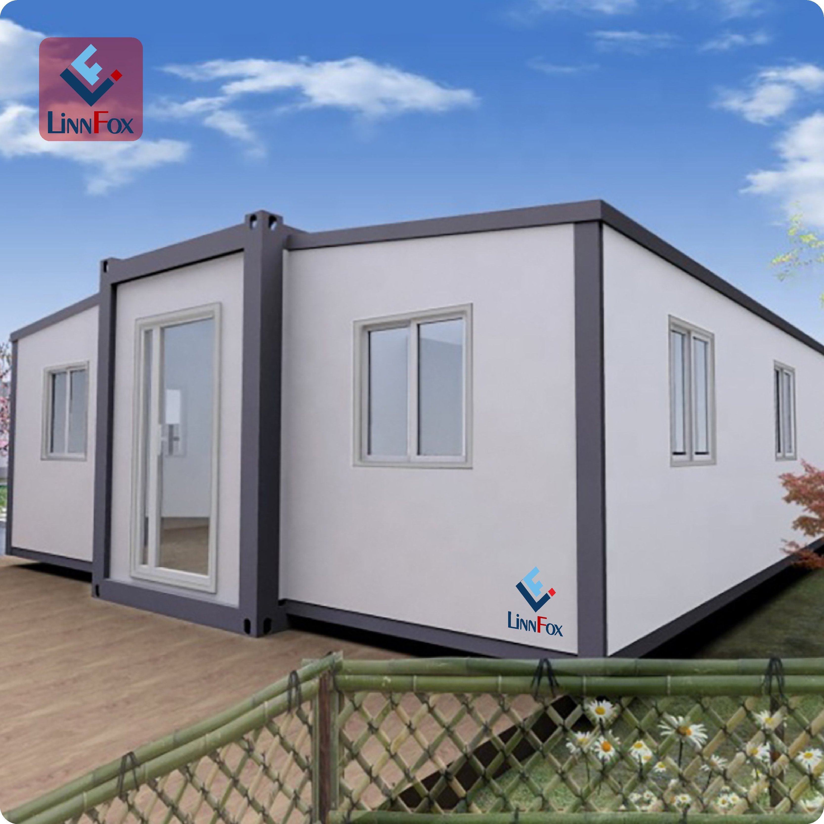 Luxury Prefab Extendable container house Modular Container Houses 2 Bedroom Movable Homes