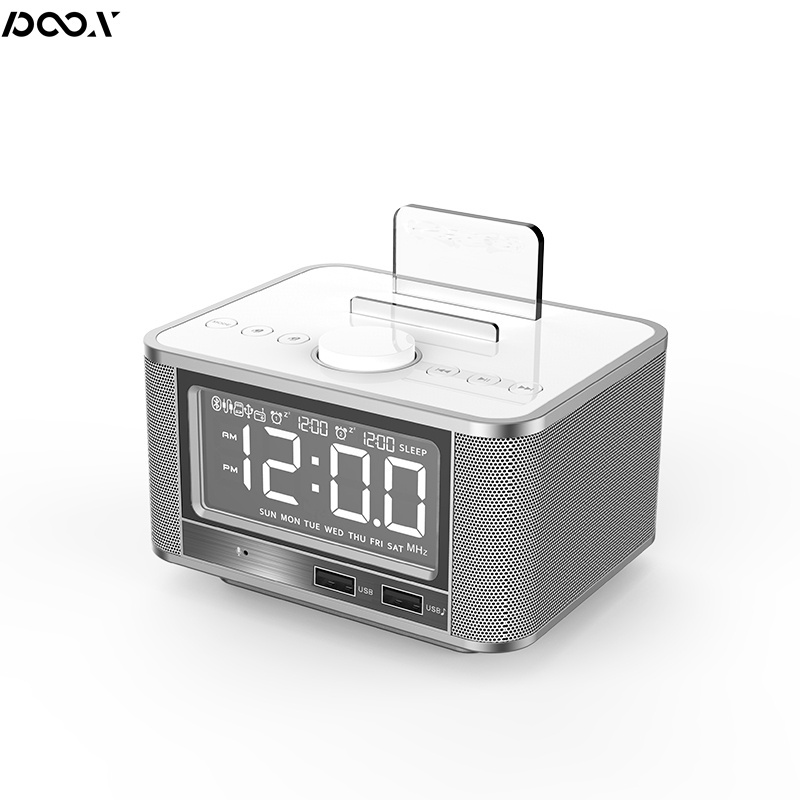 New multi-function  Alarm clock  FM radio sound box alarm clock speaker