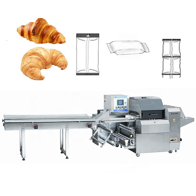 High efficiency frozen croissant bread packing machine