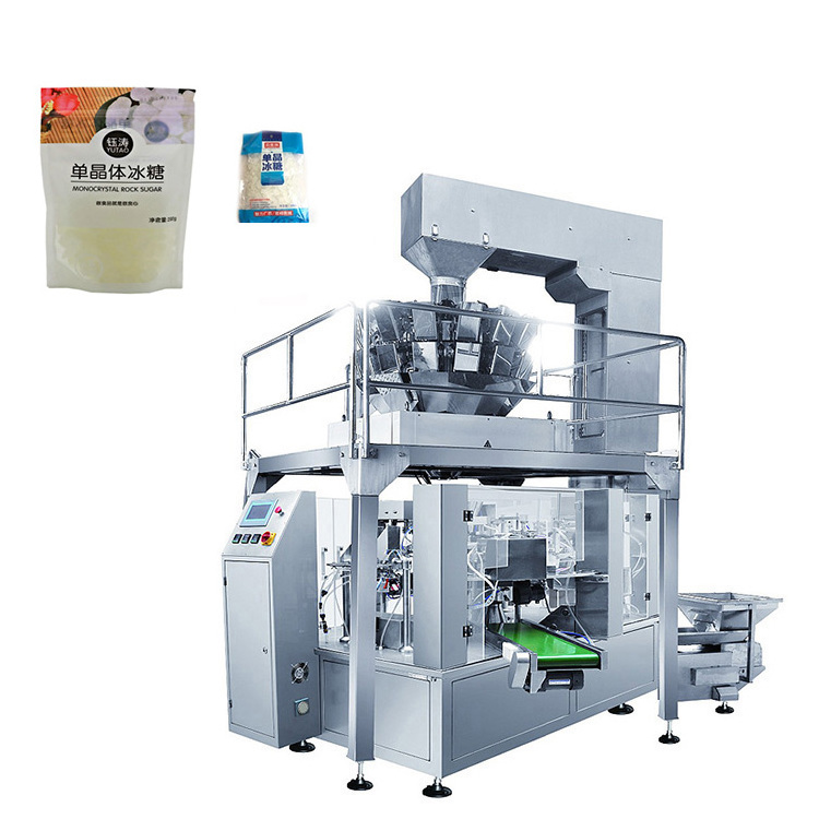 Premade bag automatic ice candy packaging filling and sealing machine