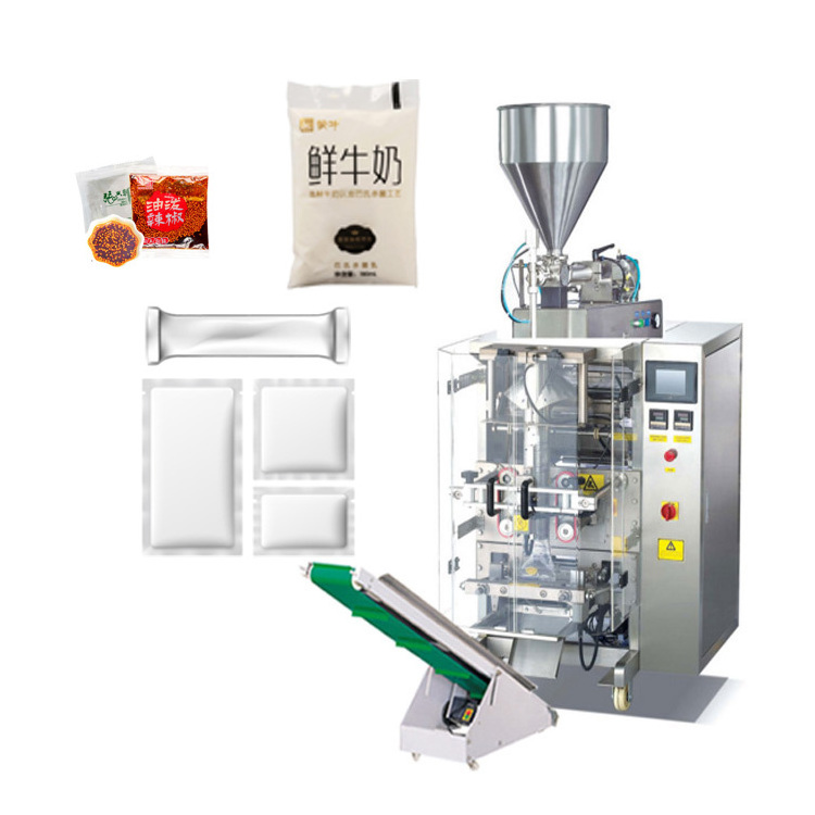 Automatic 4 Side Form Pouch Fill Seal Liquid Yogurt Packaging Machine Auto Honey Satchet Packing Machine