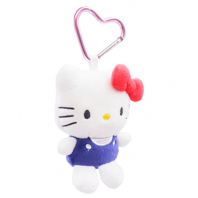 New Wholesale 10cm Hello Kt Plush Keychains Classic Kitty Designs Soft Plushie Cartoon Keychains