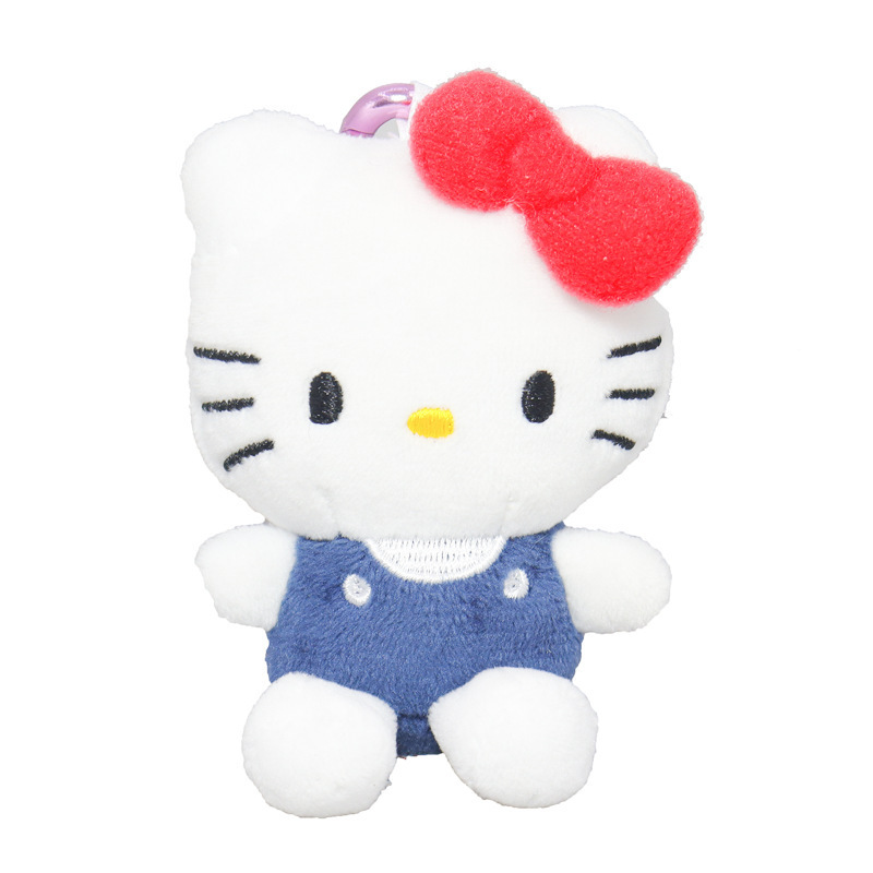 New Wholesale 10cm Hello Kt Plush Keychains Classic Kitty Designs Soft Plushie Cartoon Keychains